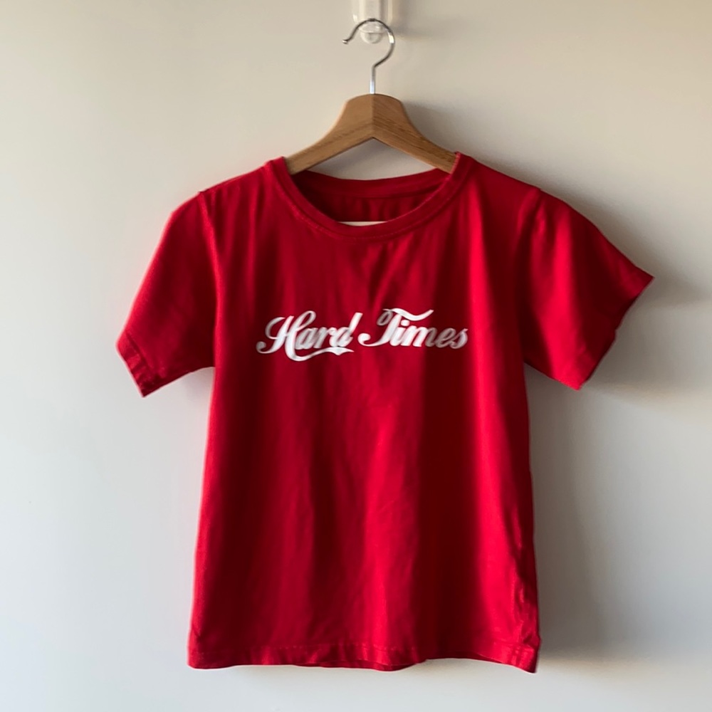 Red 'Hard Times' Top (low price when you buy 1+)